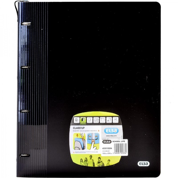 carpeta_elba_a4_4_anillas_click_con_cinta_negro